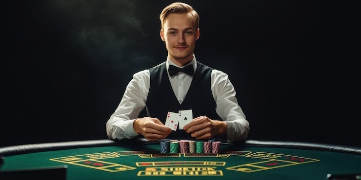 Antarmuka dadu online orisgaming menampilkan area taruhan dan papan hasil